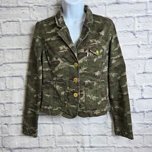 Levi's Tab Twill California Limited Camo Denim Jacket Size Medium Y2K